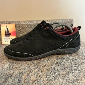 Ecco Arizona Black Nubuck Lace up Shoes Size 40 *‎ Worn Once * EUC Bin #4